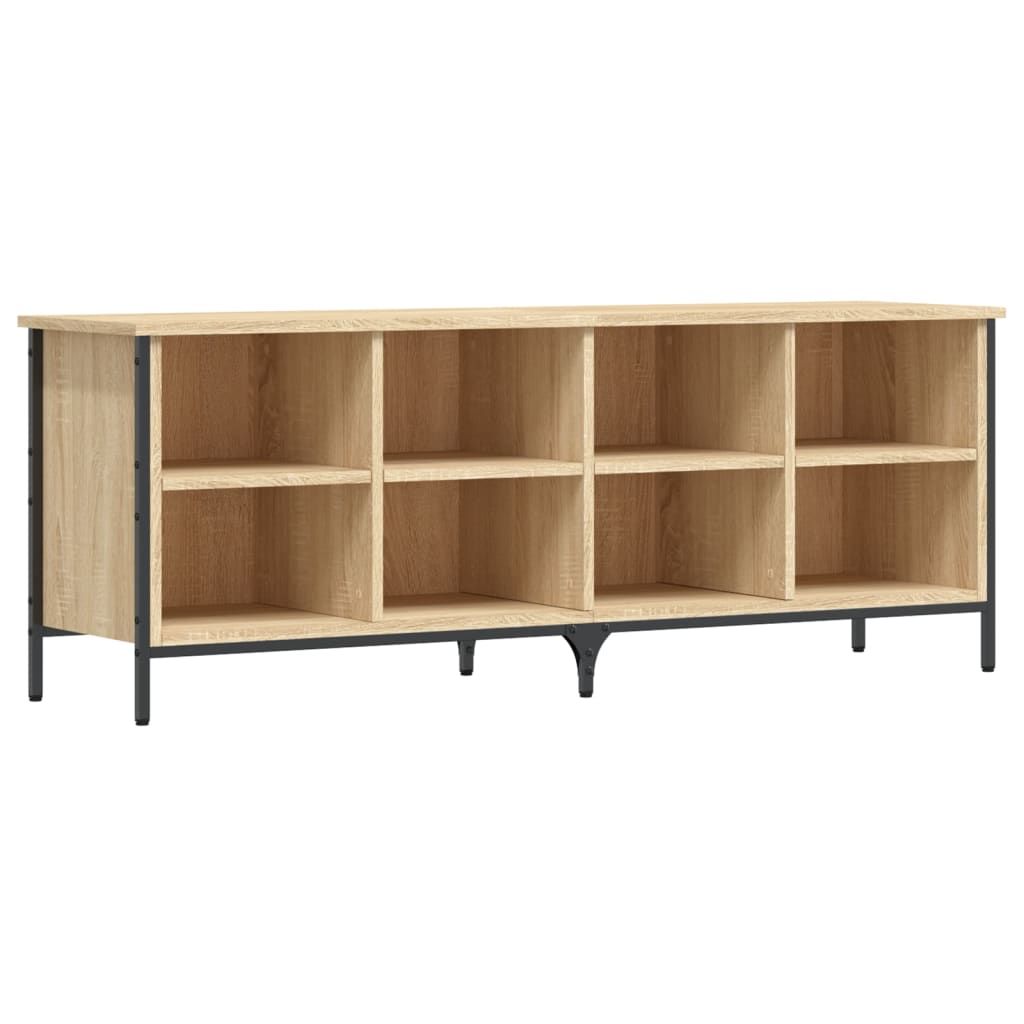 Armoire à chaussures chêne sonoma 131x35x50cm bois d'ingénierie - XIOS