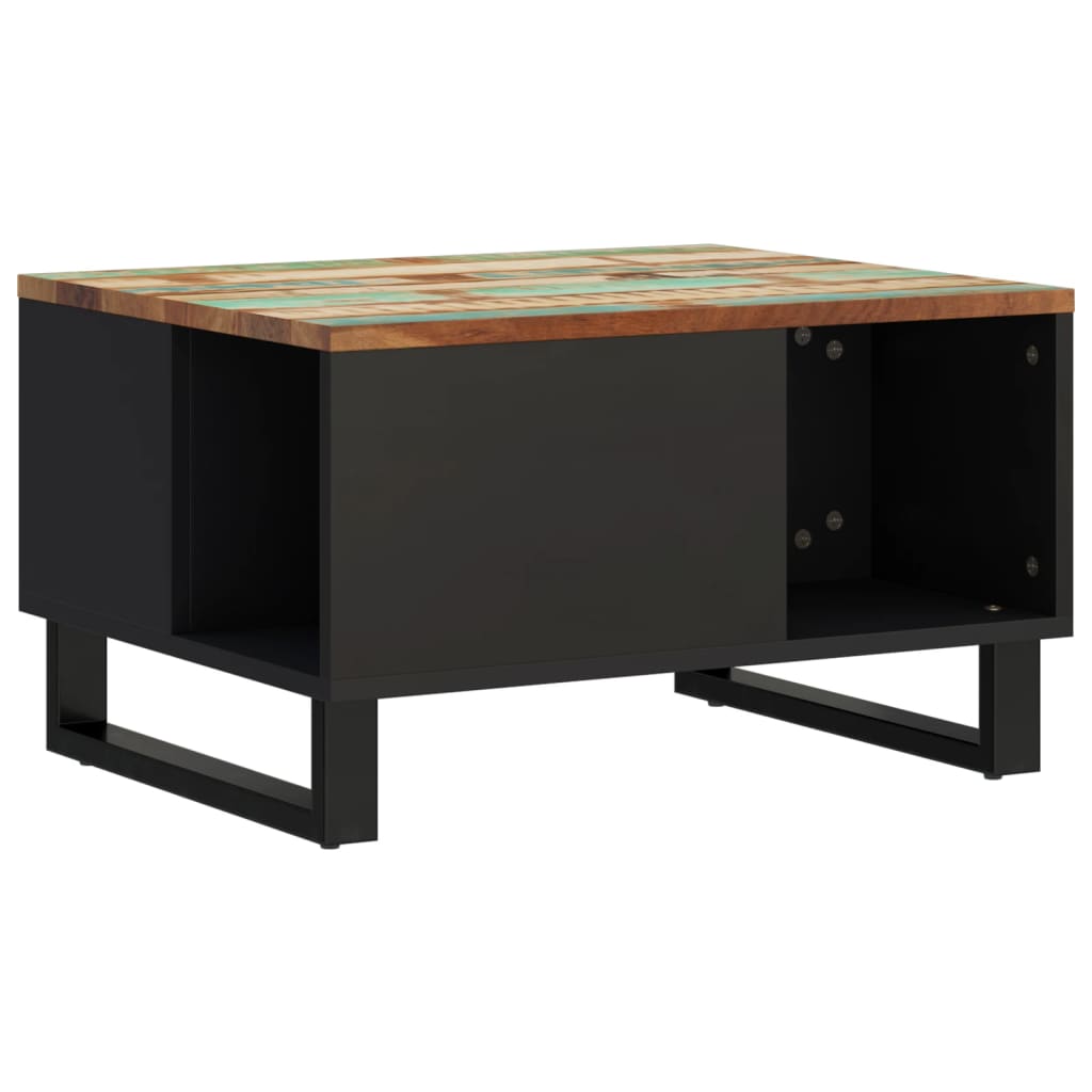 Table basse 60x50x35 cm bois de récupération massif - XIOS