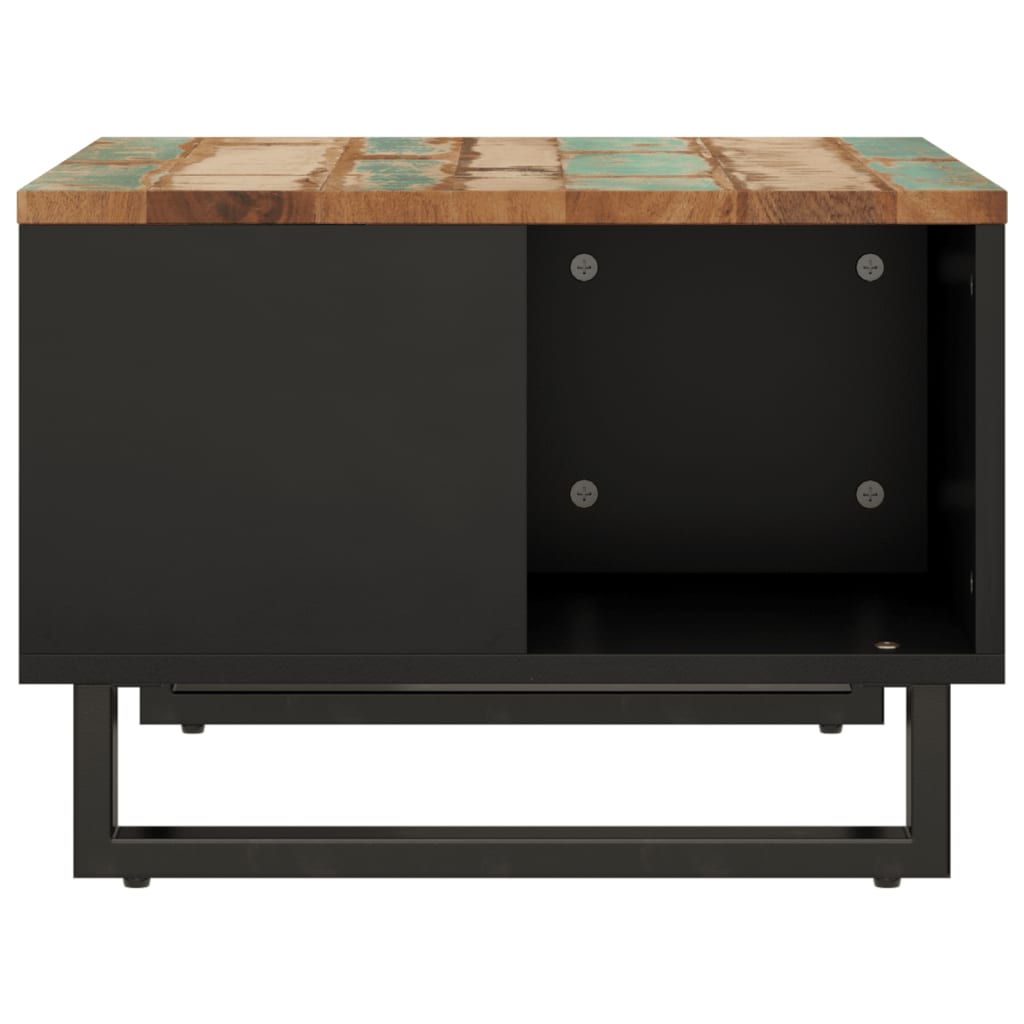 Table basse 60x50x35 cm bois de récupération massif - XIOS