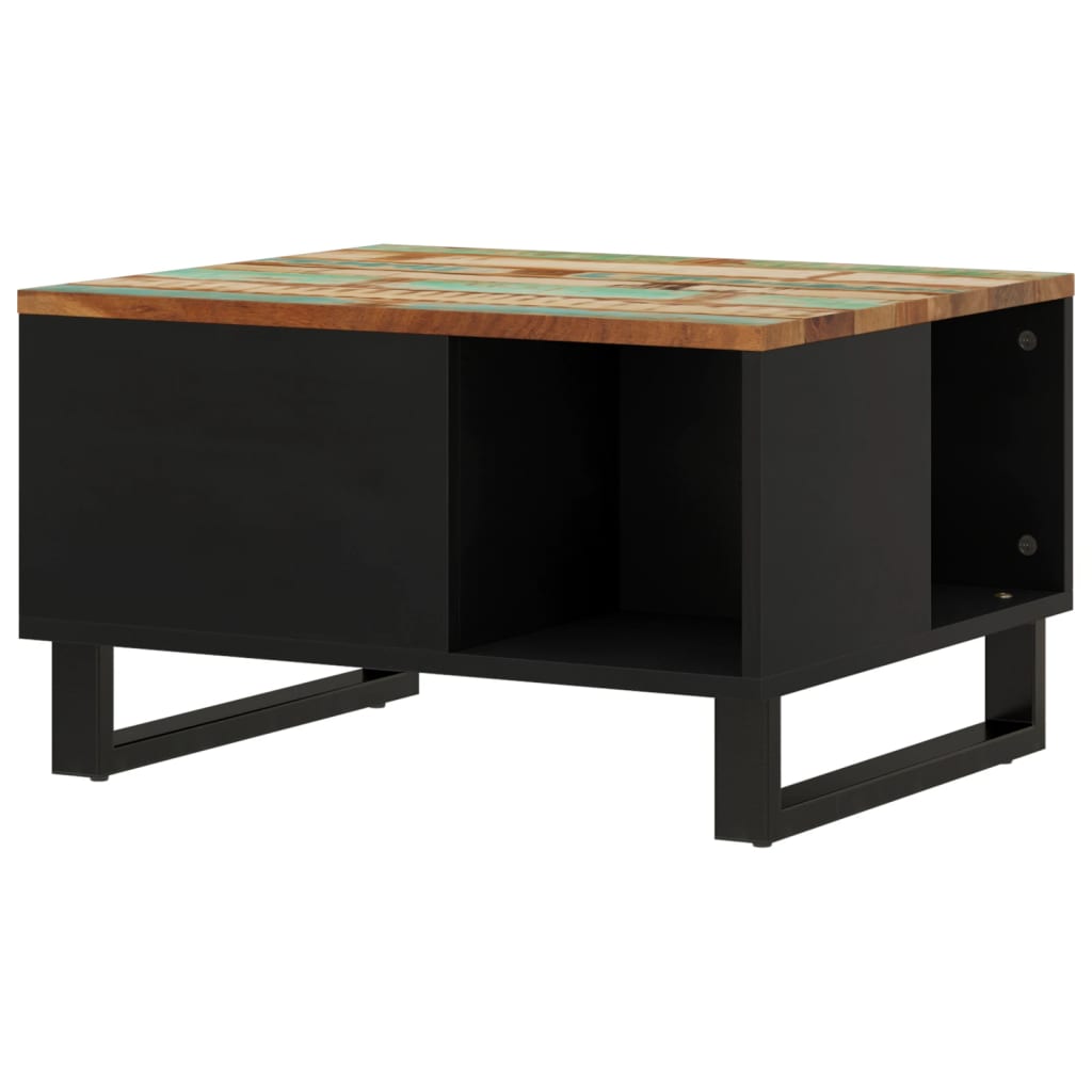 Table basse 60x50x35 cm bois de récupération massif - XIOS