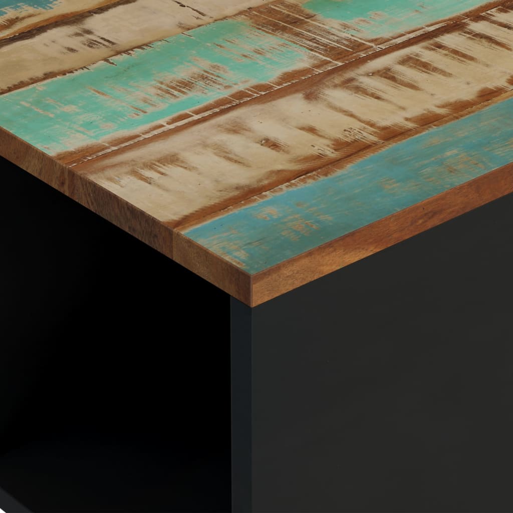 Table basse 60x50x35 cm bois de récupération massif - XIOS