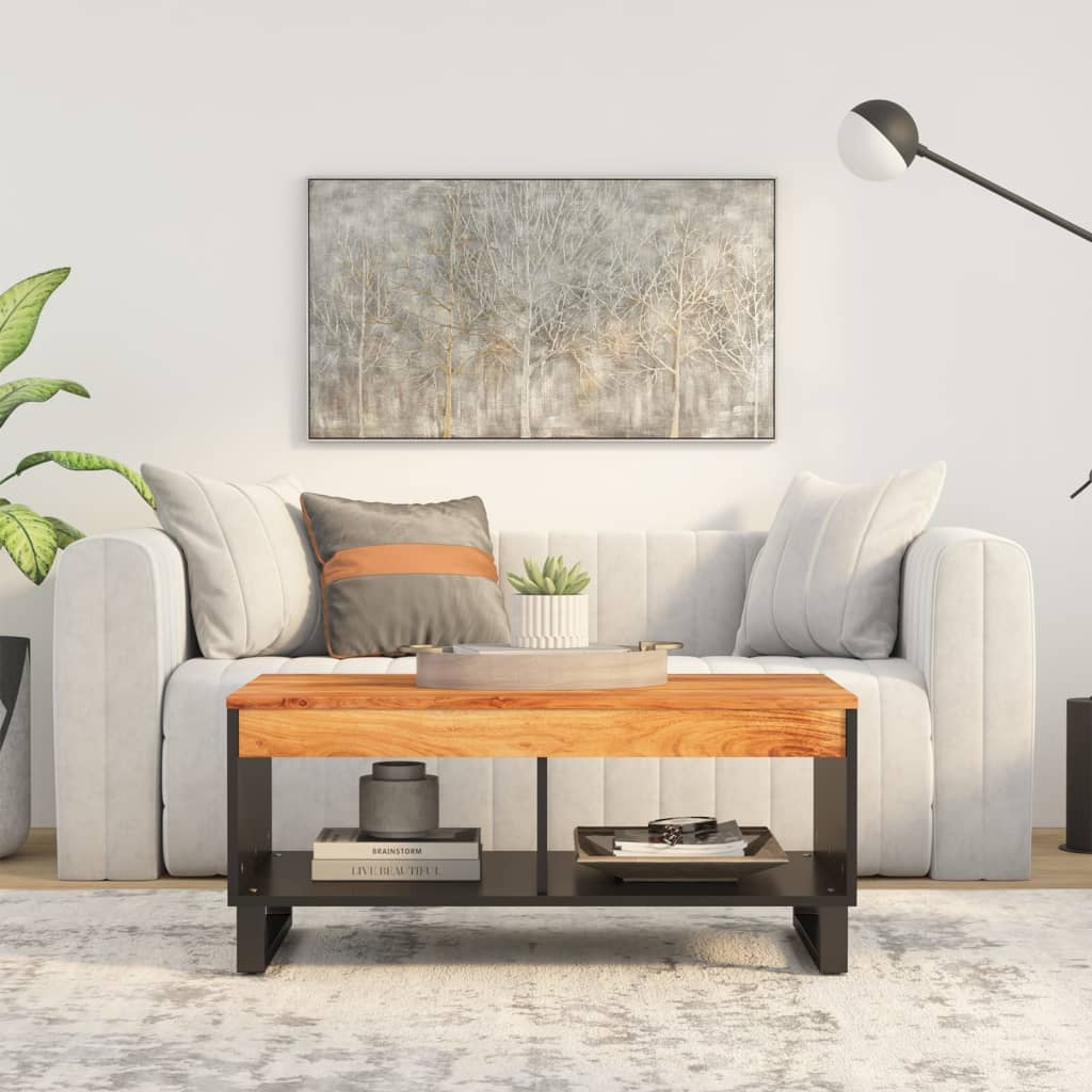 Table basse 90x50x40 cm bois d'acacia massif - XIOS