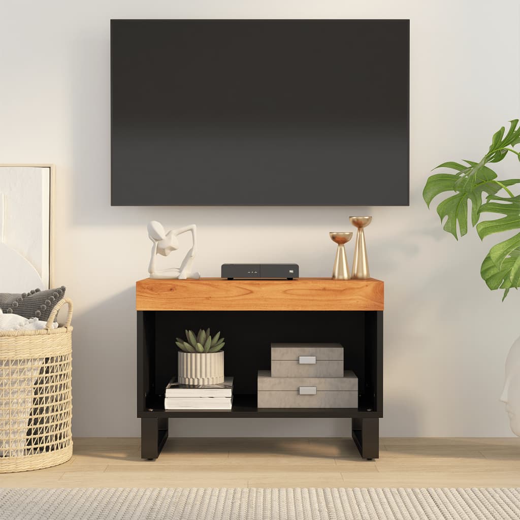 Meuble TV 60x33x43,5 cm bois d'acacia massif - XIOS