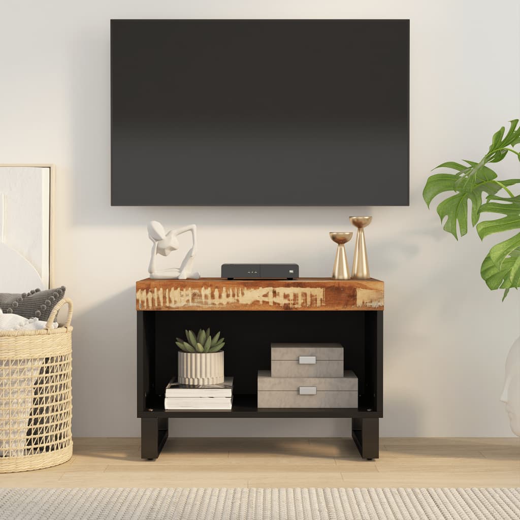 Meuble TV 60x33x43,5 cm bois massif de récupération - XIOS