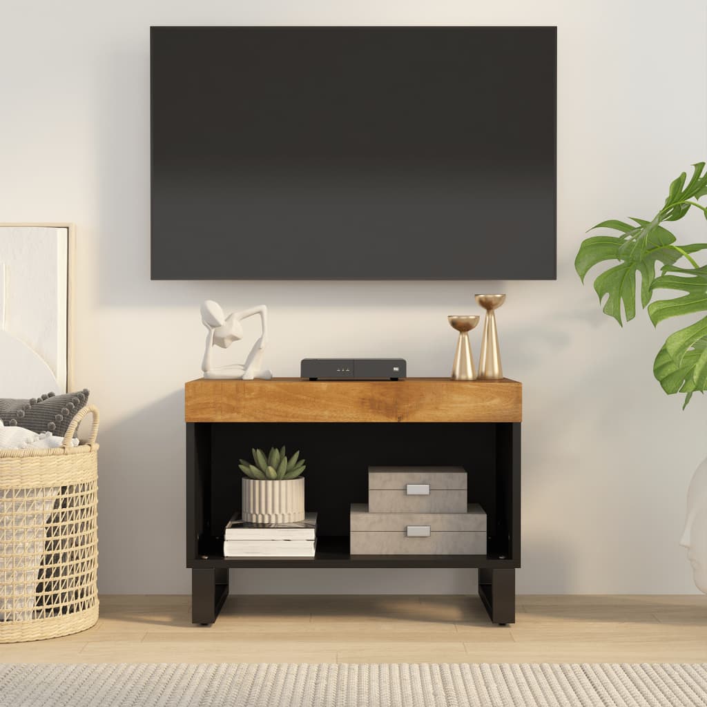 Meuble TV 60x33x43,5 cm bois massif de manguier - XIOS