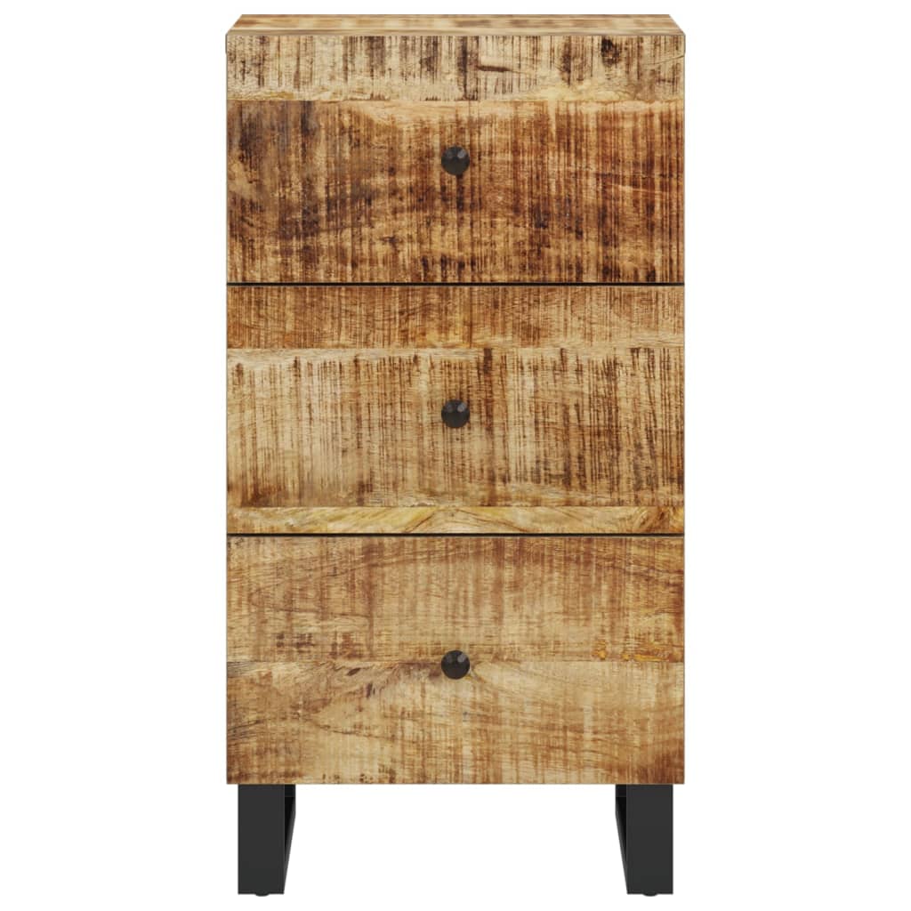 Buffet avec 3 tiroirs 40x33,5x75 cm bois massif de manguier - XIOS