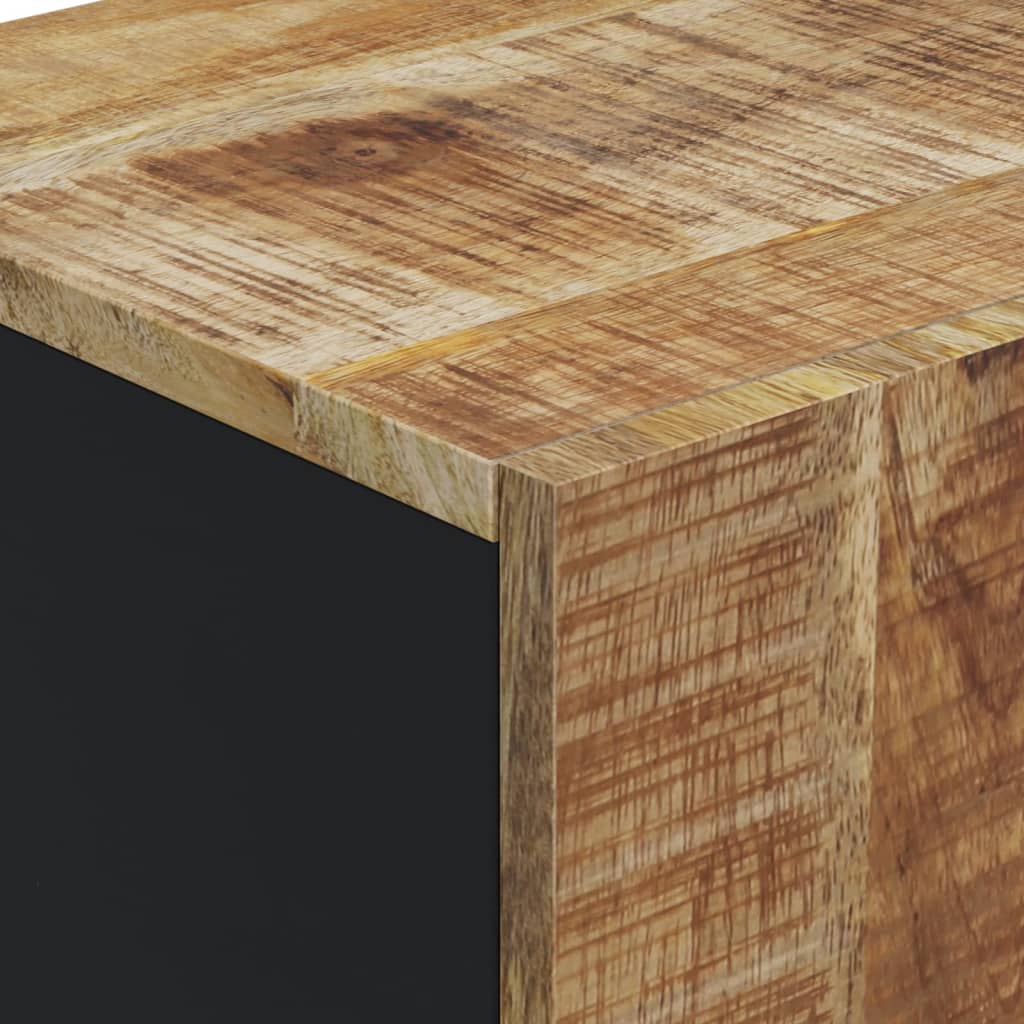 Buffet avec porte 40x31x75 cm bois massif de manguier