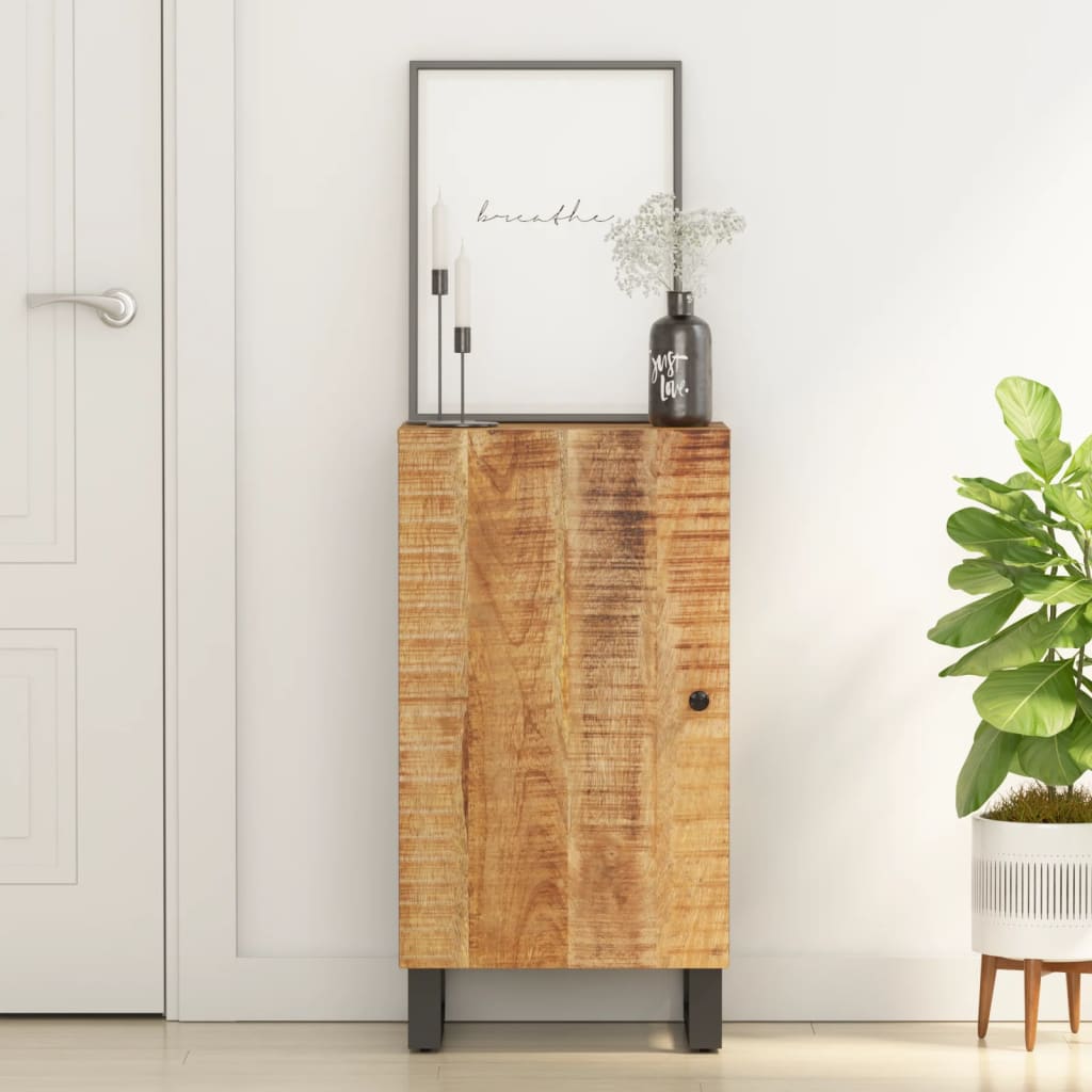 Buffet avec porte 40x31x75 cm bois massif de manguier