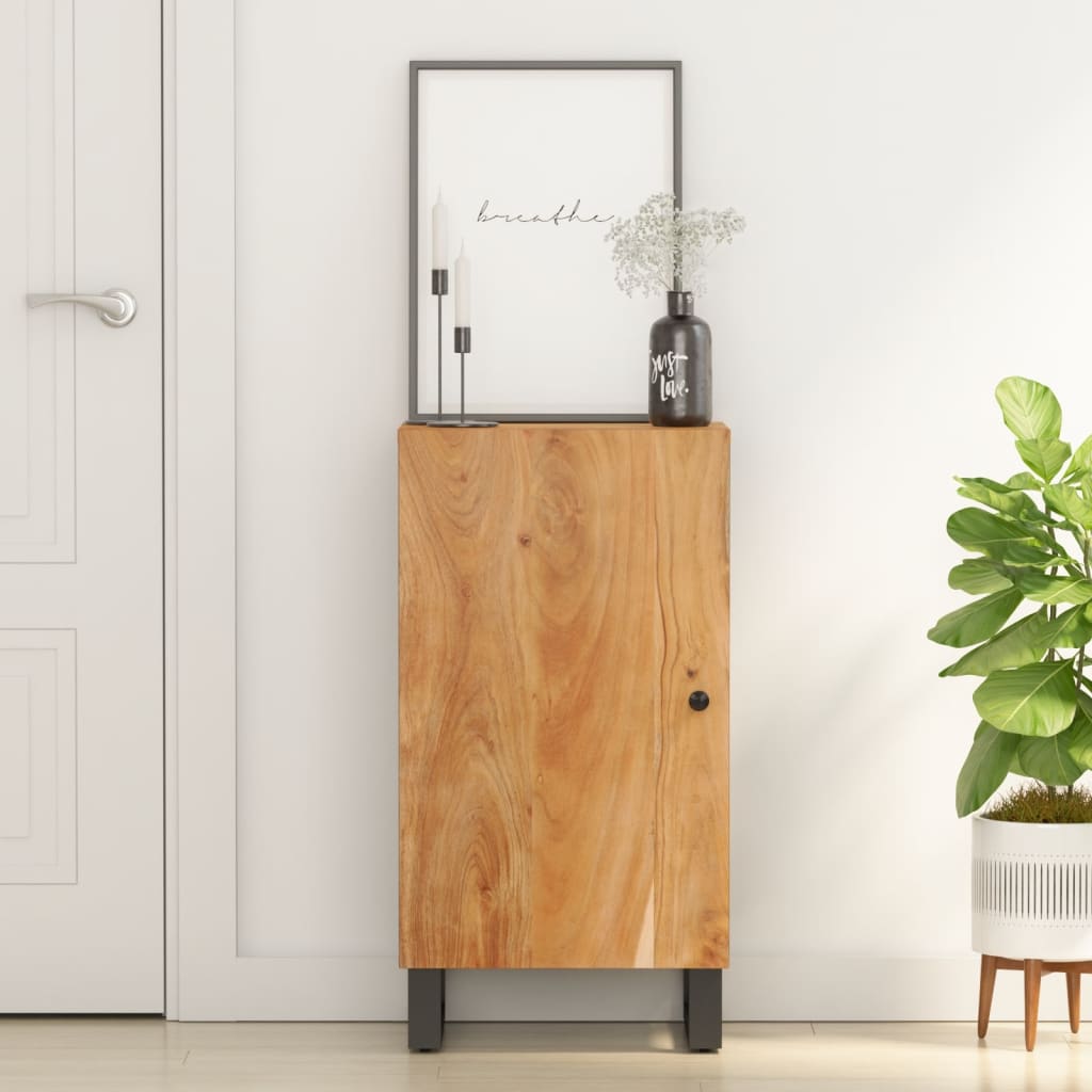 Buffet avec porte 40x31x75 cm bois massif d'acacia - XIOS