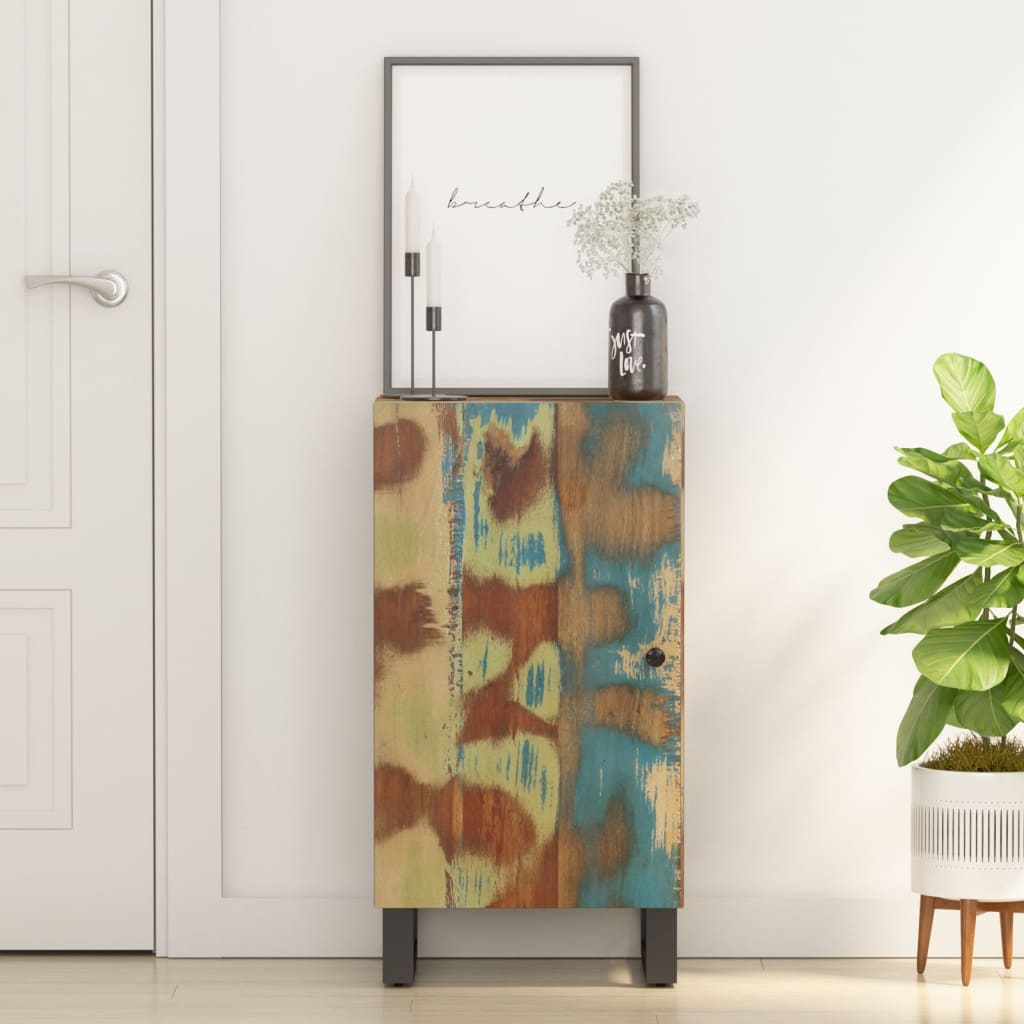 Buffet avec porte 40x31x75 cm bois massif de récupération - XIOS