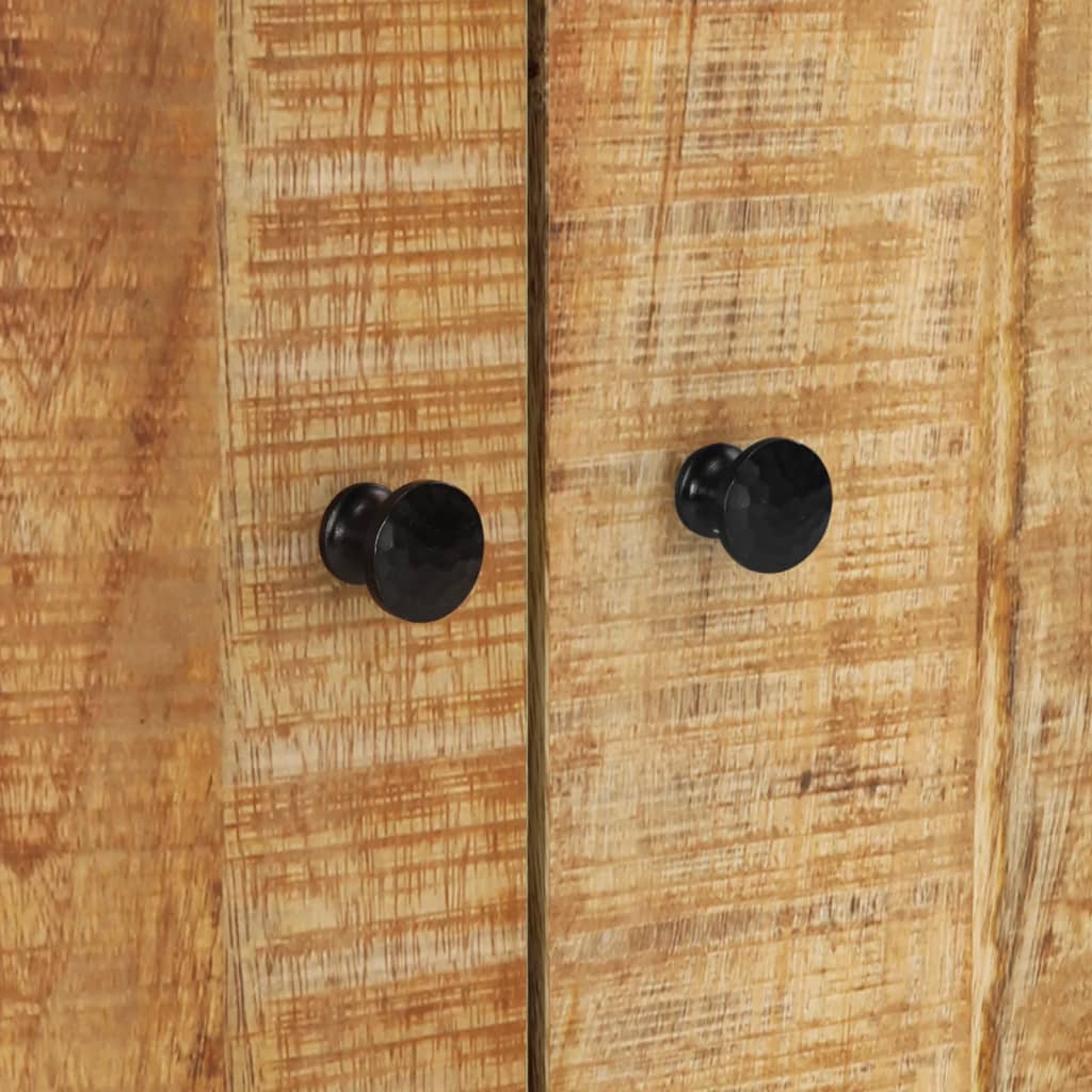 Buffet avec 2 portes 60x33x75 cm bois massif de manguier - XIOS