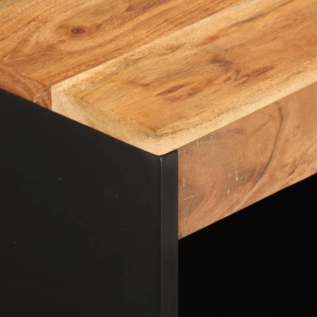 Buffet avec 2 portes 60x33x75 cm bois massif d'acacia - XIOS