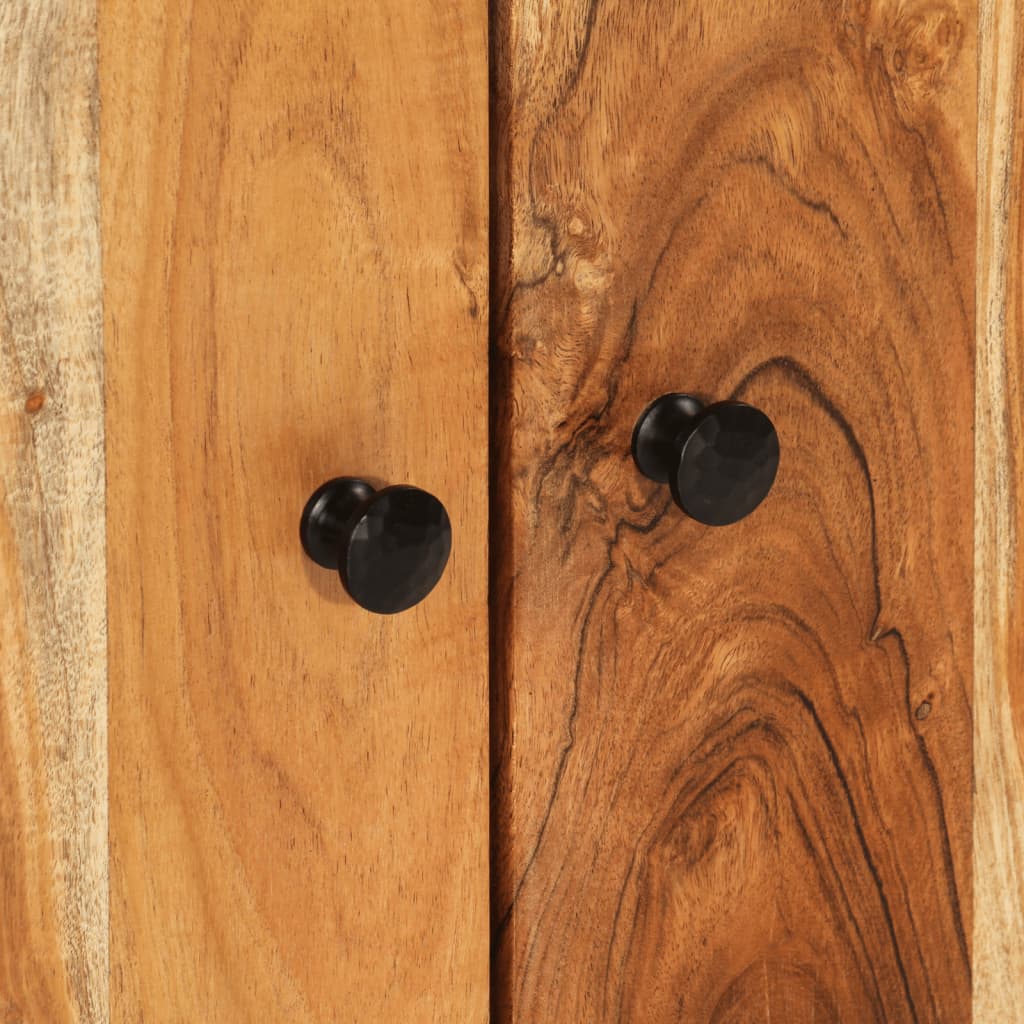 Buffet avec 2 portes 60x33x75 cm bois massif d'acacia - XIOS