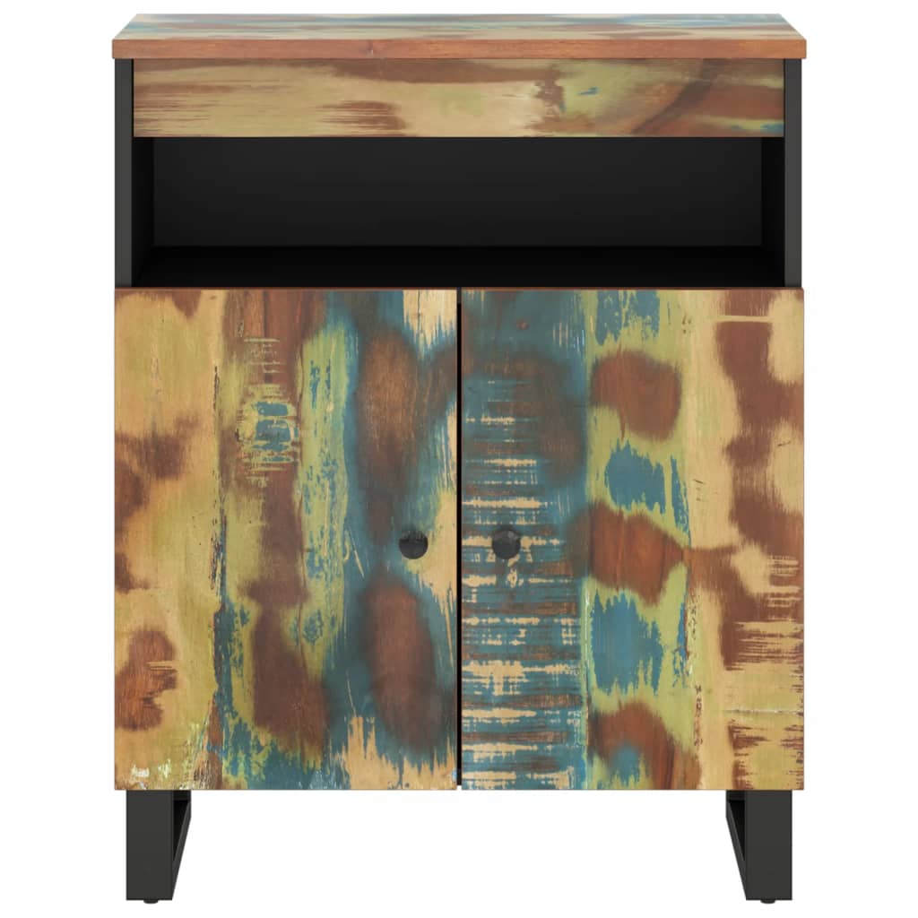 Buffet avec 2 portes 60x33x75 cm bois massif de récupération - XIOS