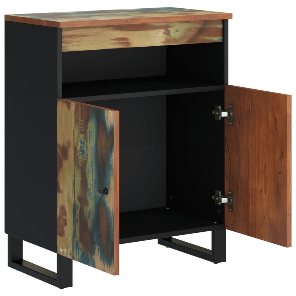 Buffet avec 2 portes 60x33x75 cm bois massif de récupération - XIOS