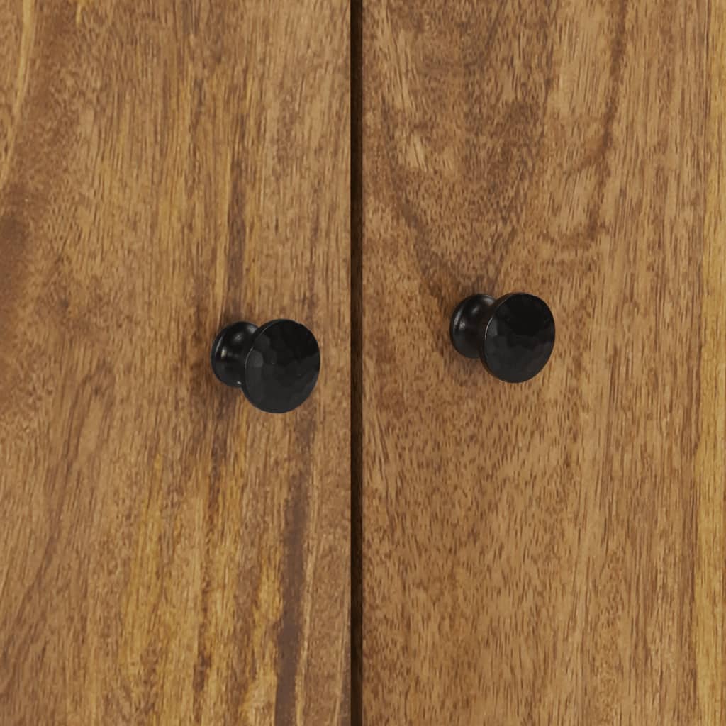 Buffet avec 2 portes 60x33x75 cm bois massif de manguier - XIOS