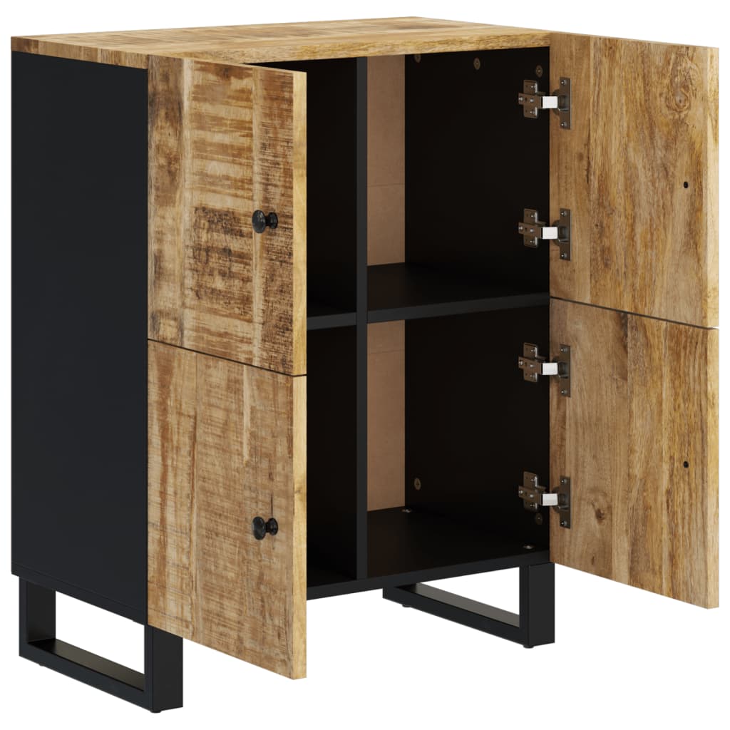 Buffet avec 4 portes 60x33x75 cm bois massif de manguier - XIOS