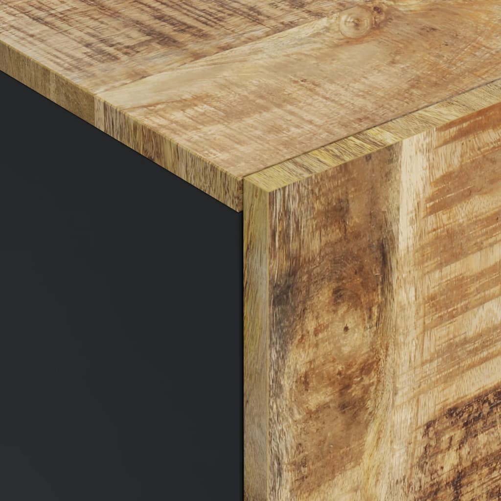 Buffet avec 4 portes 60x33x75 cm bois massif de manguier - XIOS