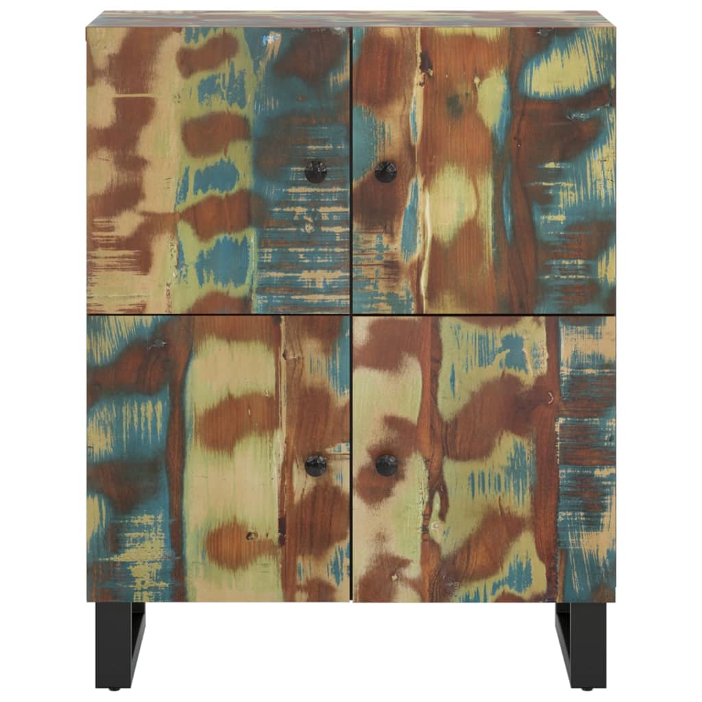 Buffet avec 4 portes 60x33x75 cm bois massif de récupération - XIOS