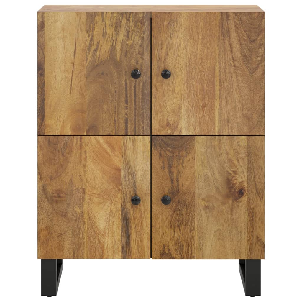 Buffet avec 4 portes 60x33x75 cm bois massif de manguier - XIOS