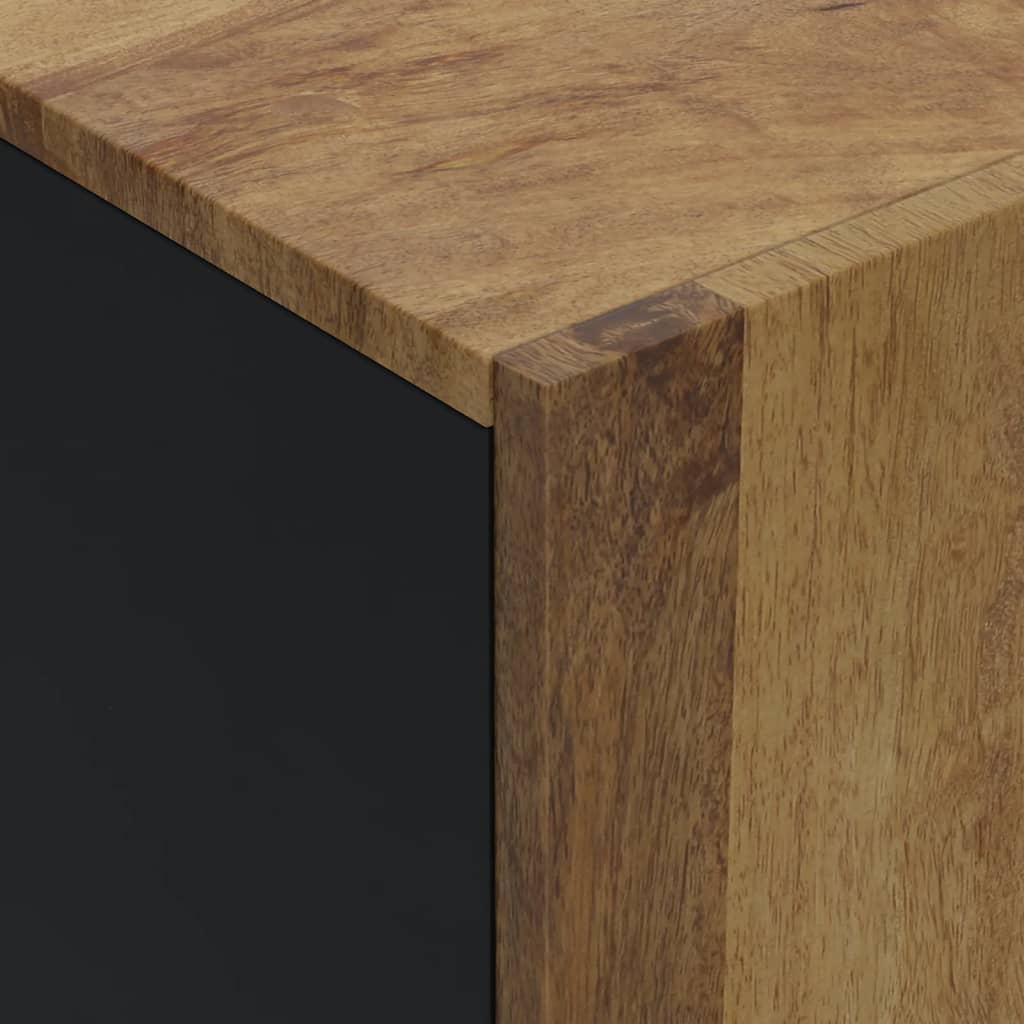 Buffet avec 4 portes 60x33x75 cm bois massif de manguier - XIOS