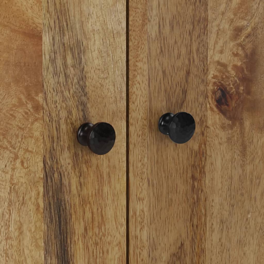 Buffet avec 4 portes 60x33x75 cm bois massif de manguier - XIOS