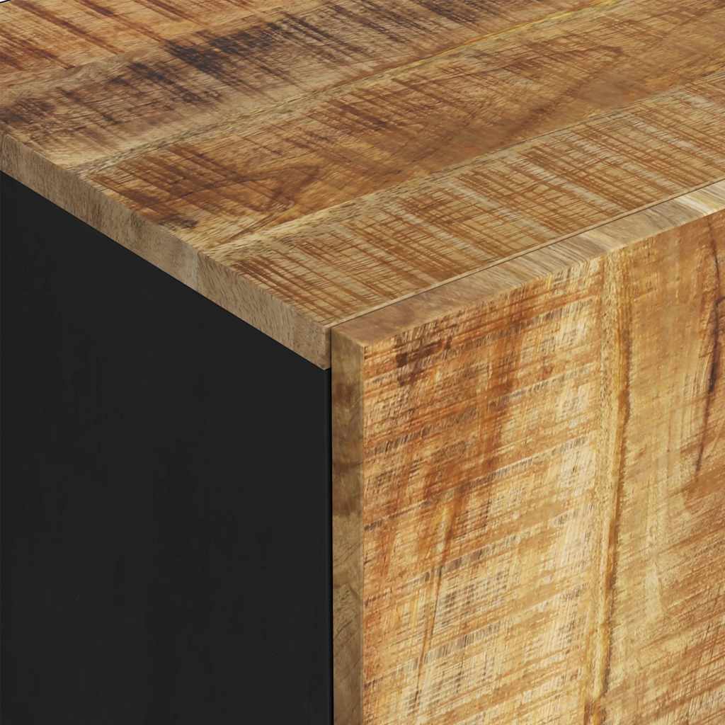 Buffet avec 2 portes 90x33x75 cm bois massif de manguier - XIOS
