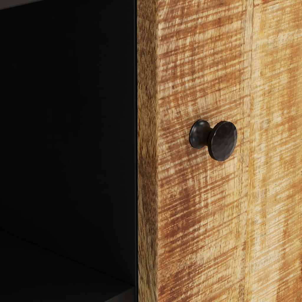 Buffet avec 2 portes 90x33x75 cm bois massif de manguier - XIOS
