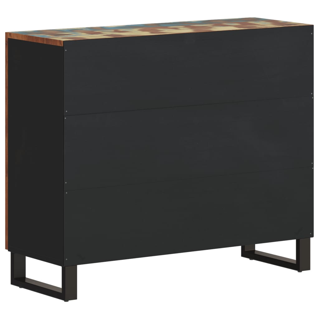 Buffet avec 2 portes 90x33x75 cm bois massif de récupération - XIOS