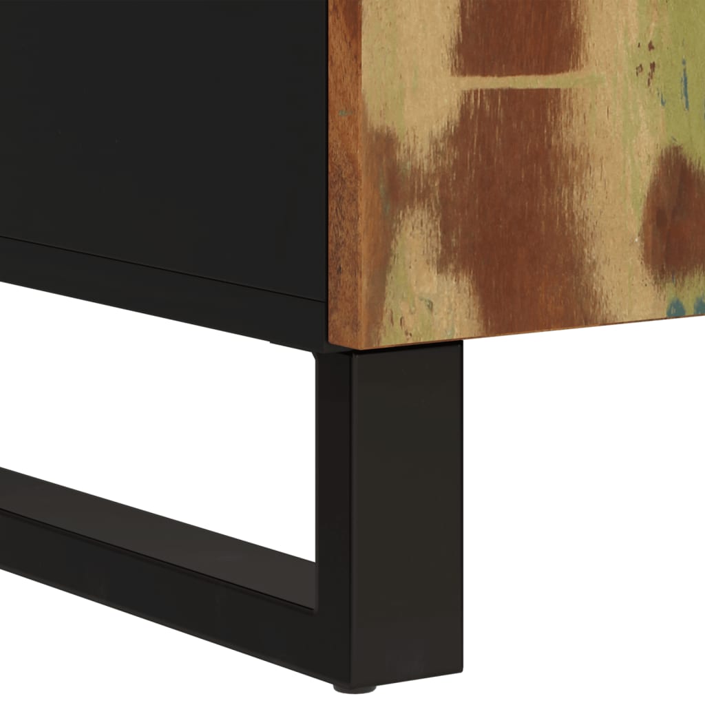 Buffet avec 2 portes 90x33x75 cm bois massif de récupération - XIOS