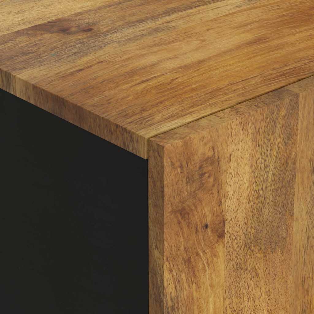 Buffet avec 2 portes 90x33x75 cm bois massif de manguier - XIOS