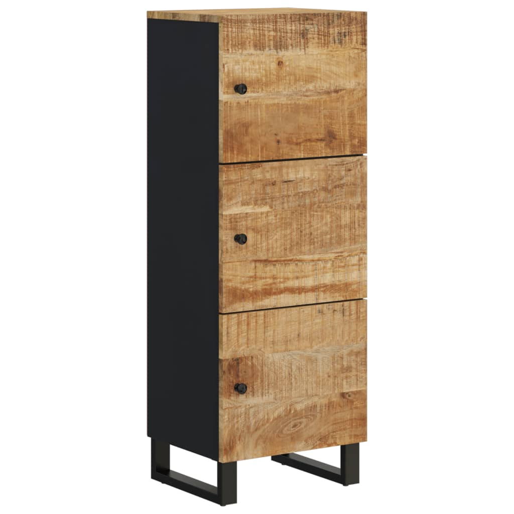 Buffet avec 3 portes 40x33x110 cm bois massif manguier et fer - XIOS
