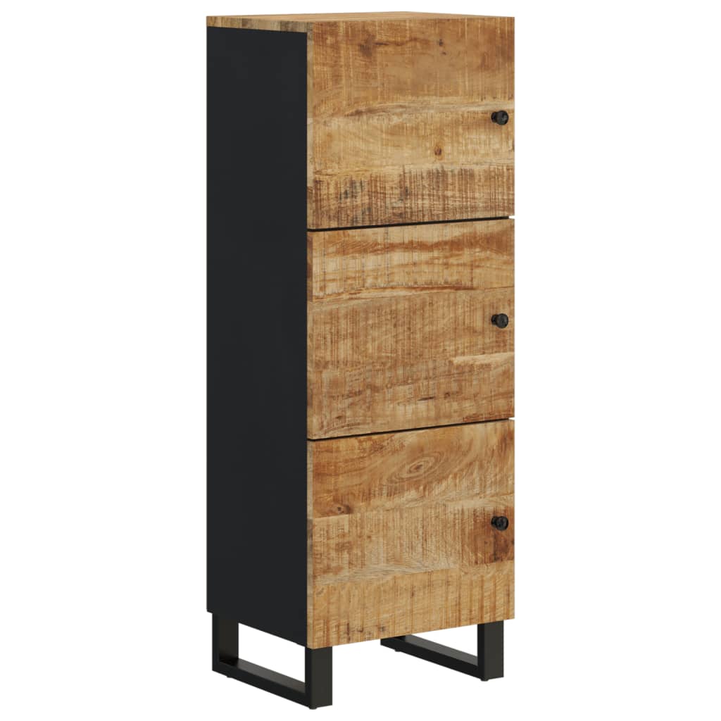 Buffet avec 3 portes 40x33x110 cm bois massif manguier et fer - XIOS