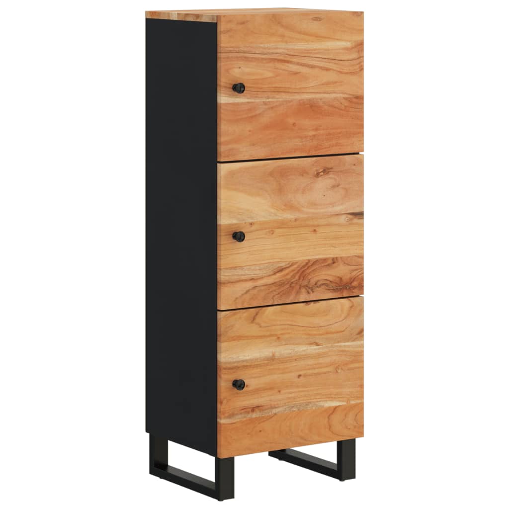Buffet avec 3 portes 40x33x110 cm bois massif d'acacia et fer - XIOS