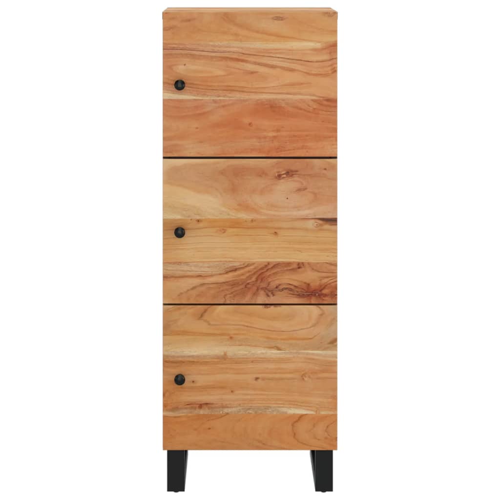 Buffet avec 3 portes 40x33x110 cm bois massif d'acacia et fer - XIOS