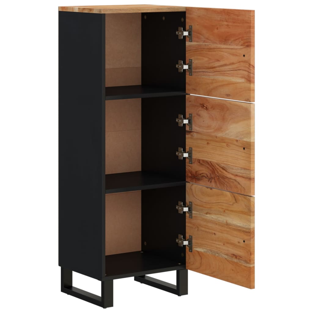 Buffet avec 3 portes 40x33x110 cm bois massif d'acacia et fer - XIOS