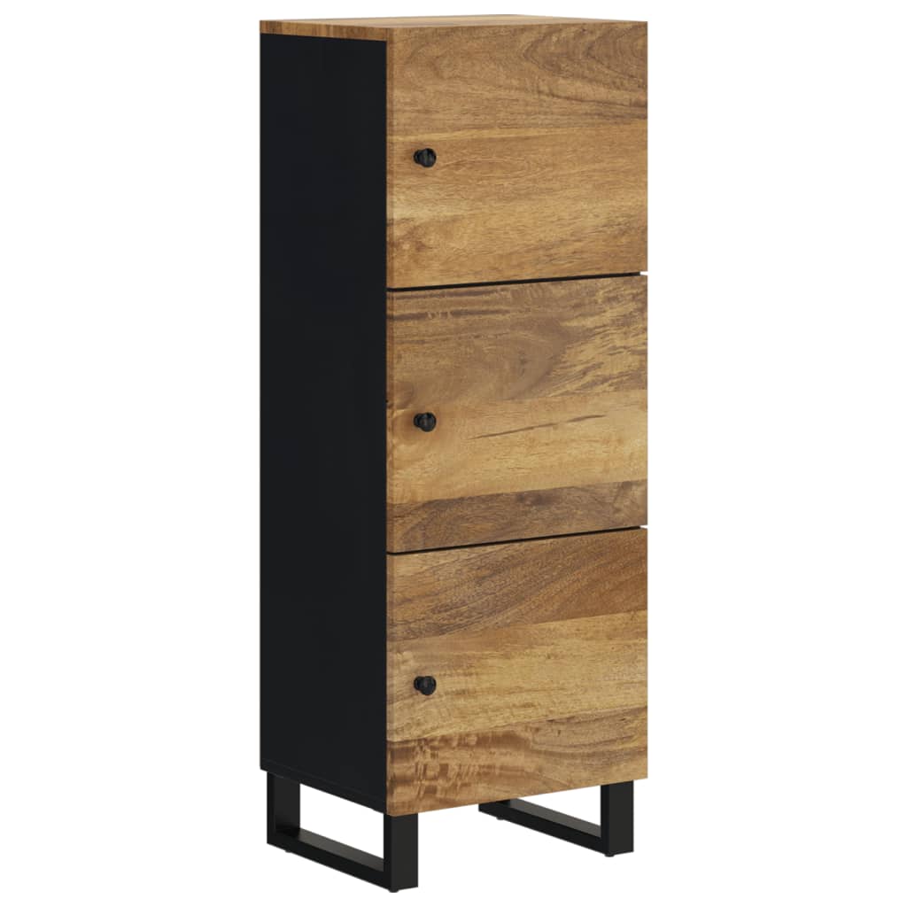Buffet avec 3 portes 40x33x110 cm bois massif manguier et fer - XIOS