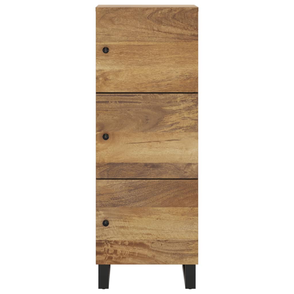 Buffet avec 3 portes 40x33x110 cm bois massif manguier et fer - XIOS