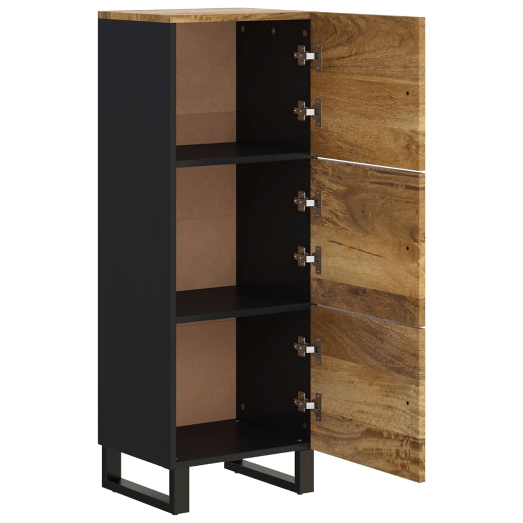 Buffet avec 3 portes 40x33x110 cm bois massif manguier et fer - XIOS