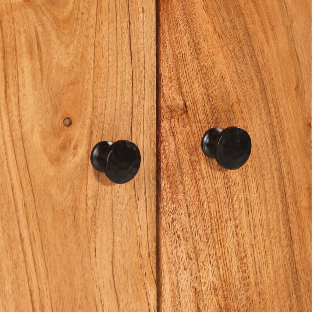 Buffet haut avec tiroir 60x33x100cm bois massif d'acacia et fer - XIOS