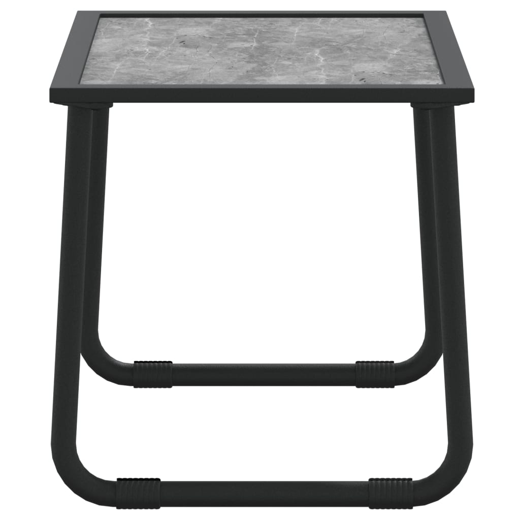 Salon de jardin avec coussins 3 pcs anthracite acier - XIOS