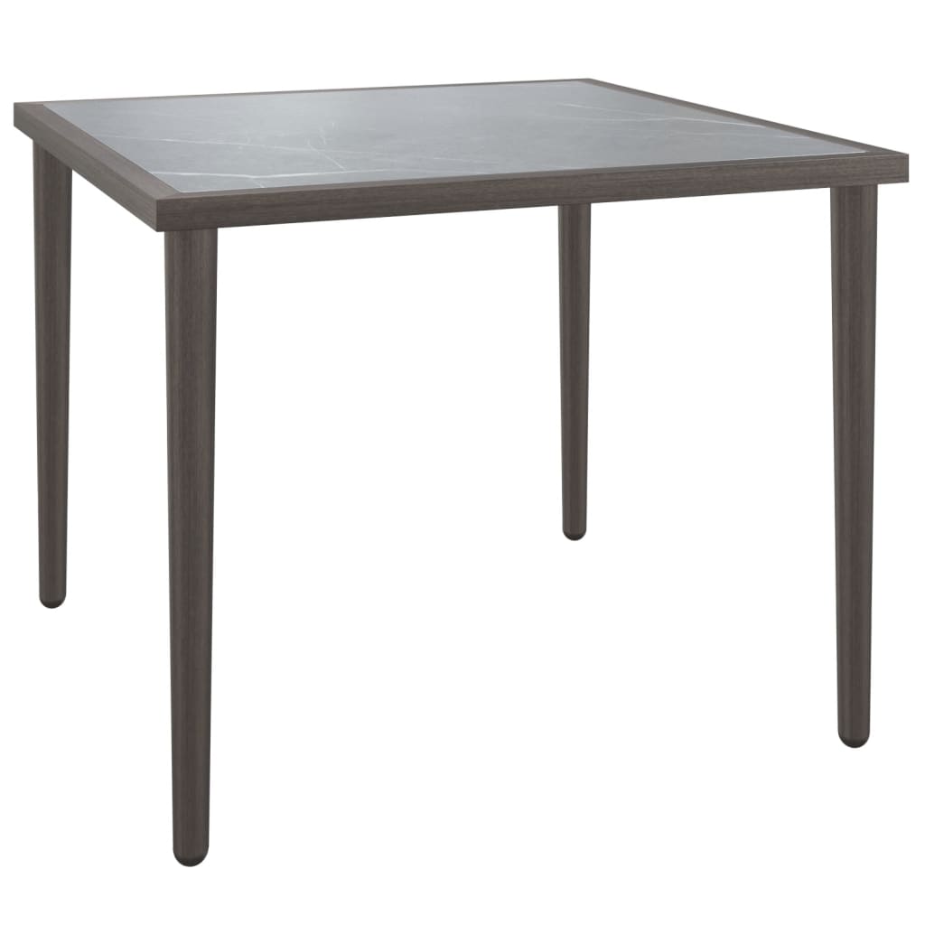 Salon de jardin 3 pcs avec coussins Gris Résine tressée - XIOS