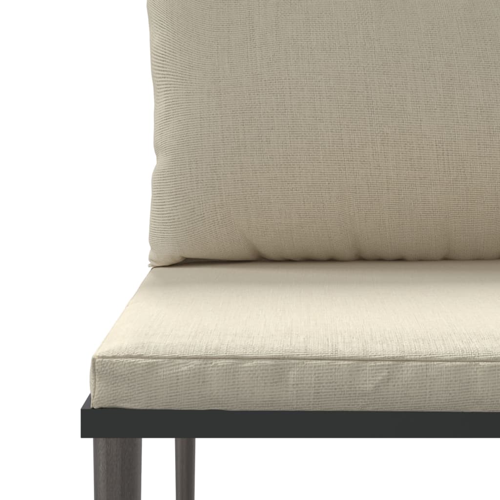 Salon de jardin 3 pcs avec coussins Gris Résine tressée - XIOS