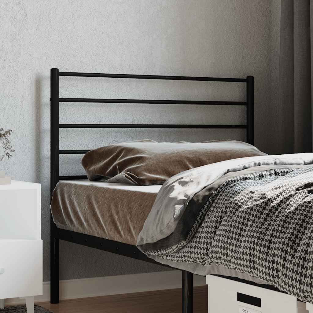 Tête de lit de remplacement métal noir 107 cm - XIOS