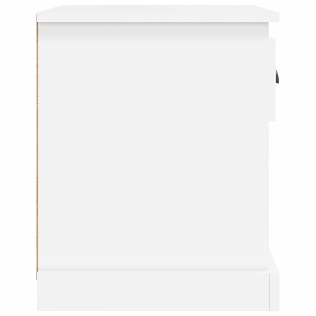 Tables de chevet 2 pcs blanc 39x39x47,5 cm bois d'ingénierie - XIOS