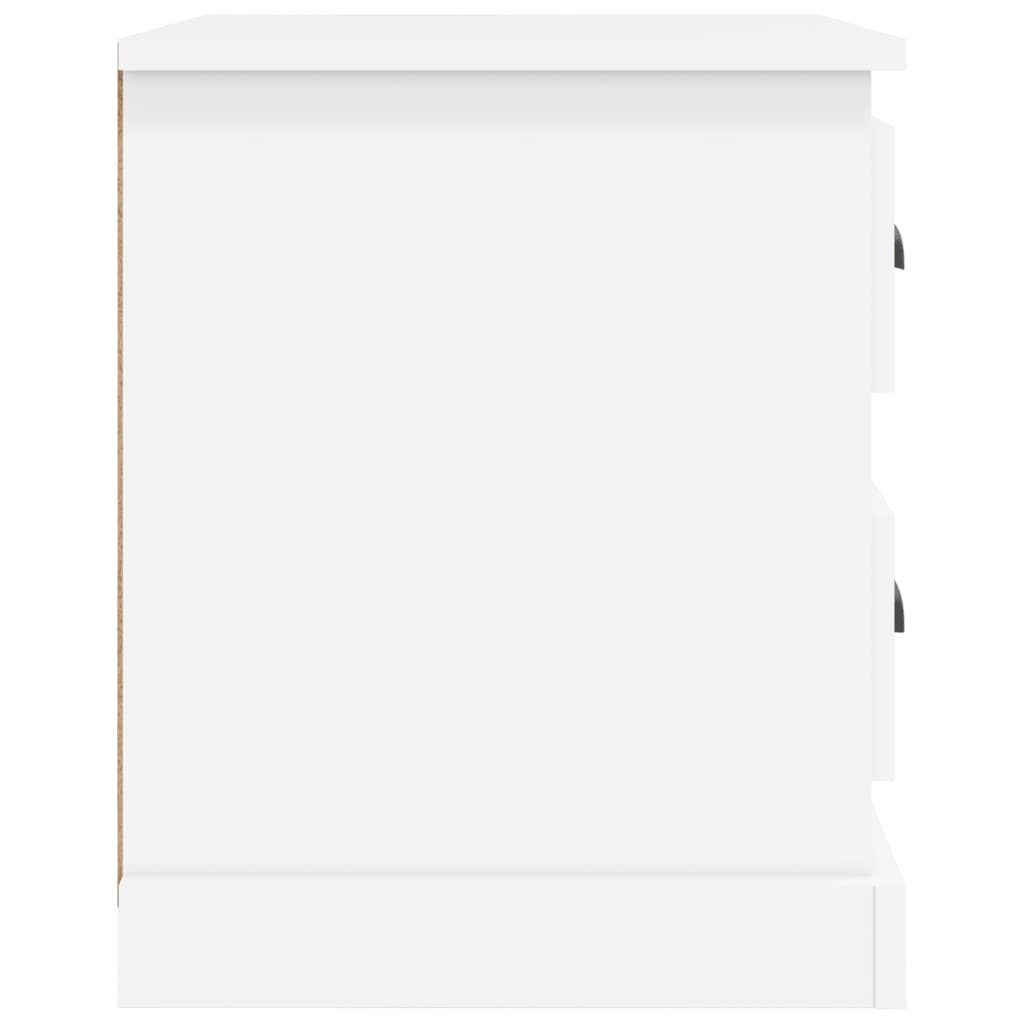 Tables de chevet 2 pcs blanc 39x39x47,5 cm bois d'ingénierie - XIOS