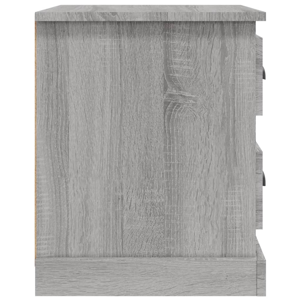 Table de chevet sonoma gris 39x39x47,5 cm bois d'ingénierie - XIOS