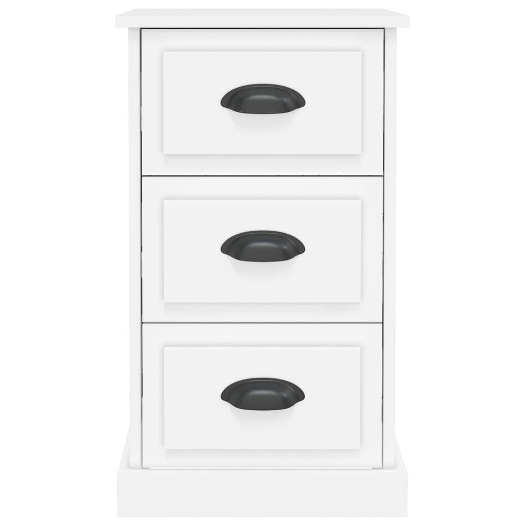 Table de chevet blanc 39x39x67 cm bois d'ingénierie - XIOS