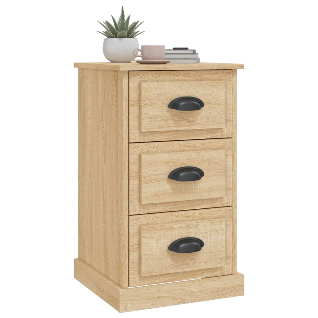 Table de chevet chêne sonoma 39x39x67 cm bois d'ingénierie - XIOS