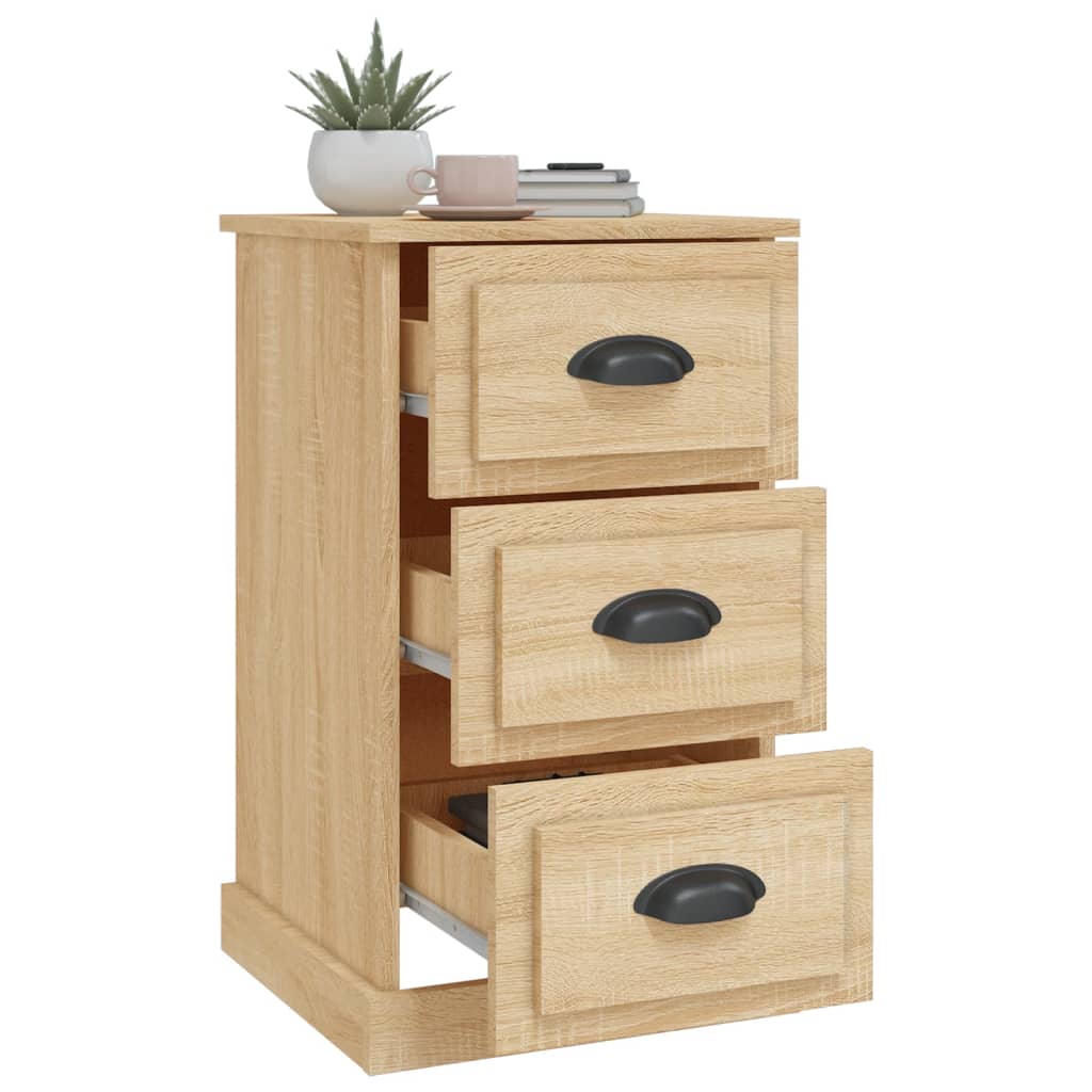 Table de chevet chêne sonoma 39x39x67 cm bois d'ingénierie - XIOS